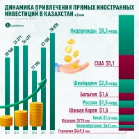 Динамика привлечения прямых иностранных инвестиций в Казахстан - фото 2
