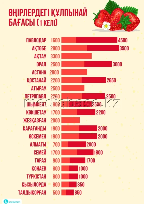 Prices for fruits and berries in Kazakhstan - photo 1