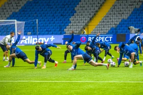 The Kazakhstan football team trained ahead of their match against Liechtenstein - photo 1