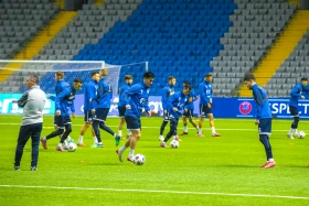 The Kazakhstan football team trained ahead of their match against Liechtenstein - photo 5