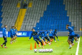 The Kazakhstan football team trained ahead of their match against Liechtenstein - photo 8