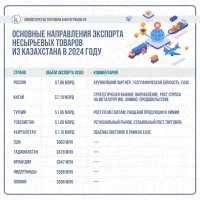 Volumes of non-raw goods processed exports from Kazakhstan - photo 2