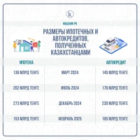 Volume of mortgages and car loans issued to Kazakh citizens - photo 2