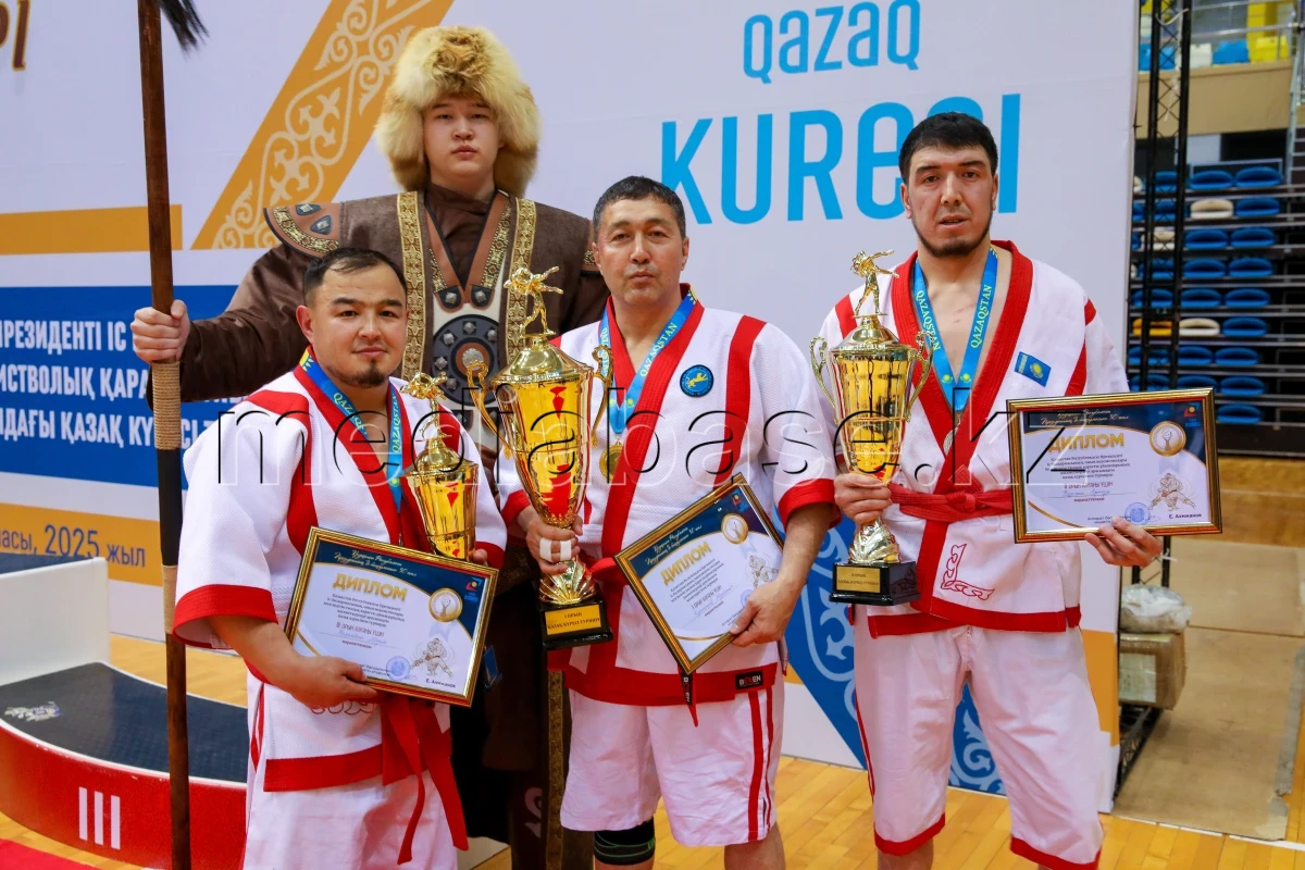 The Kazakh wrestling tournament among employees of the Office of the President of the Republic of Kazakhstan was held in Astana - photo 1