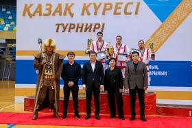 The Kazakh wrestling tournament among employees of the Office of the President of the Republic of Kazakhstan was held in Astana - photo 32