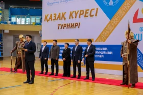 The Kazakh wrestling tournament among employees of the Office of the President of the Republic of Kazakhstan was held in Astana - photo 19