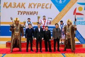The Kazakh wrestling tournament among employees of the Office of the President of the Republic of Kazakhstan was held in Astana - photo 36
