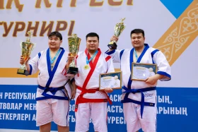 The Kazakh wrestling tournament among employees of the Office of the President of the Republic of Kazakhstan was held in Astana - photo 30
