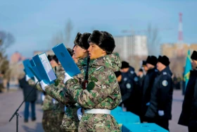The new recruits of the State Security Service of the Republic of Kazakhstan have joined the ranks of the defenders of the Motherland - photo 7