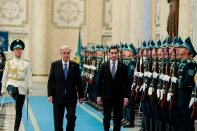 President of Turkmenistan arrives at Akorda - photo 1
