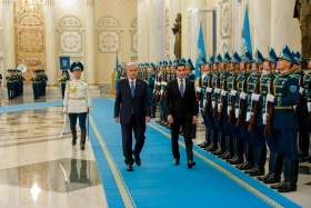 President of Turkmenistan arrives at Akorda - photo 7