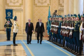 President Tokayev welcomes Masoud Pezeshkian in Akorda - photo 7