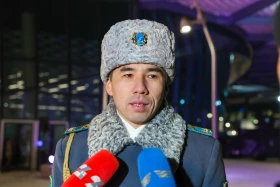 A drill concert marking the 115th anniversary of Bauyrzhan Momyshuly was held in Astana - photo 10