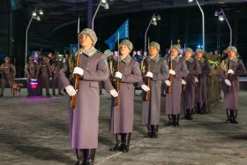 A drill concert marking the 115th anniversary of Bauyrzhan Momyshuly was held in Astana - photo 2