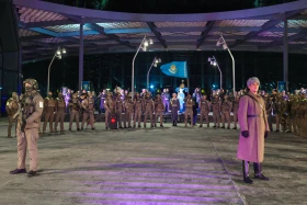 A drill concert marking the 115th anniversary of Bauyrzhan Momyshuly was held in Astana - photo 6