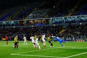 FC Kairat fall to Club Brugge in Champions League match - photo 2