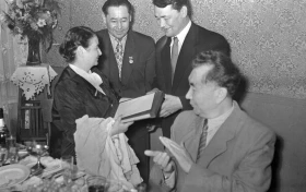 Alma-Ata, 1957. Foreign Delegation - photo 4