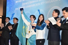 Олимпийского чемпиона Михаила Шайдорова торжественно встретили в Астане - фото 1