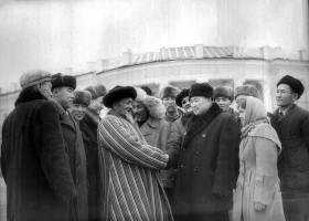Айтыс поэты и А. Токмагамбетов, 1958 - фото 1