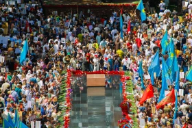 “Batyrlarğa Tağzym” Campaign: Thousands of Almaty Residents Honored WWII Heroe - photo 9