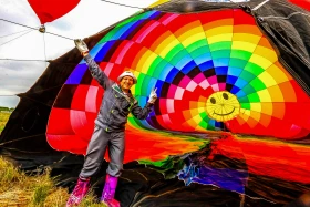 Colorful hot air balloons soar above Kazakhstan's Kaskelen - photo 7