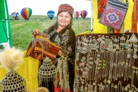 Colorful hot air balloons soar above Kazakhstan's Kaskelen - photo 12