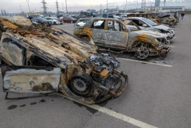 Өртке оранған автокөліктер мен Алматы әкімдігі - фото 21