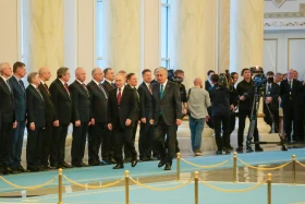 A solemn ceremony was held in Akorda for the meeting with Vladimir Putin. - photo 2