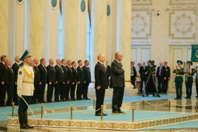 A solemn ceremony was held in Akorda for the meeting with Vladimir Putin. - photo 3