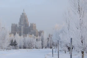 Зимние пейзажи Астаны - фото 1