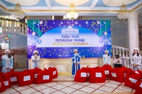 Президент балаларды Жаңа жыл мерекесімен құттықтады - фото 18