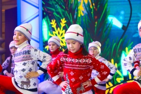 Президент балаларды Жаңа жыл мерекесімен құттықтады - фото 19