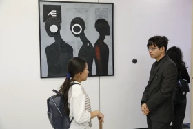 Астанада Qara nukte заманауи өнерінің көрмесі ашылды - фото 9