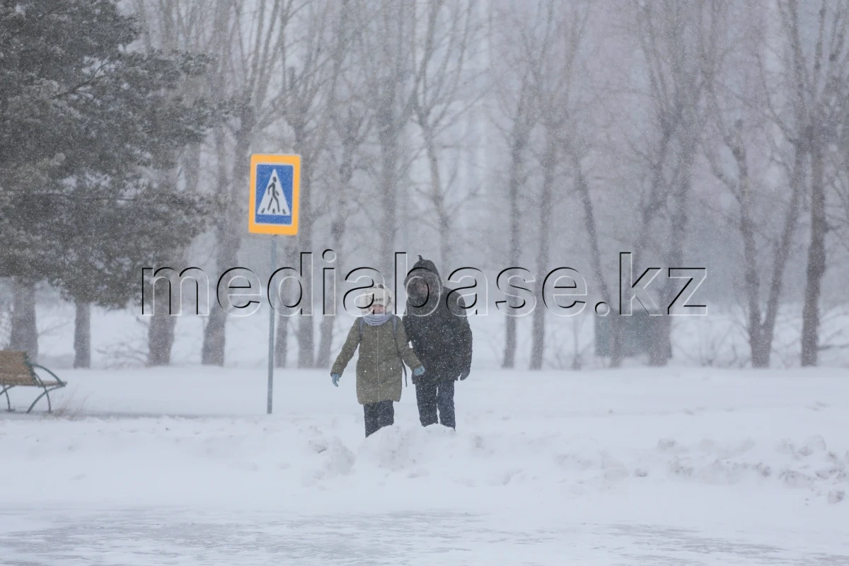 Астана қарлы боран - фото 1